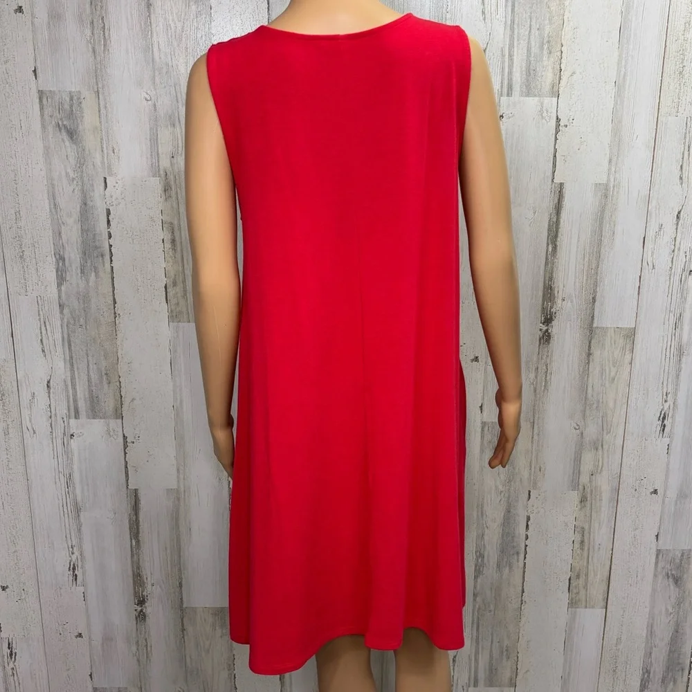Zenana Premium‎ Sleeveless Red Tank Dress